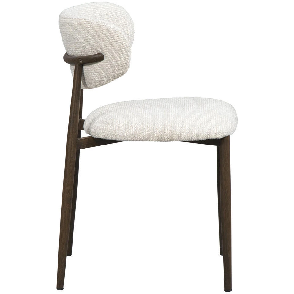 Eetkamerstoel Tibor - Crème 6 Eetkamerstoel Tibor - Crème - Afbeelding 4