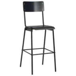 VidaXL Barstoelen 2 St Massief Multiplex Staal Zwart -Leen Bakker Winkel 1036241d6b384a38be83a6b71f1e49b8