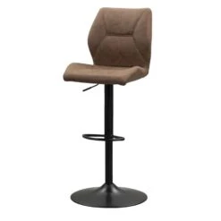 Barkruk Jesse - Verstelbaar - Cognac -Leen Bakker Winkel 11159002 0301