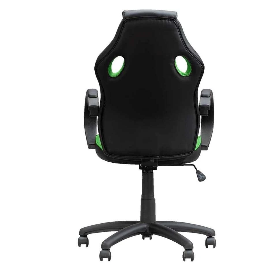 Gamestoel Max - Zwart/groen 6 Gamestoel Max - Zwart/groen - Afbeelding 4