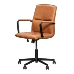 Bureaustoel Trevor - Cognac -Leen Bakker Winkel 11201025 0301