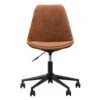 Bureaustoel Senja - Stof - Cognac - Zwart Metaal