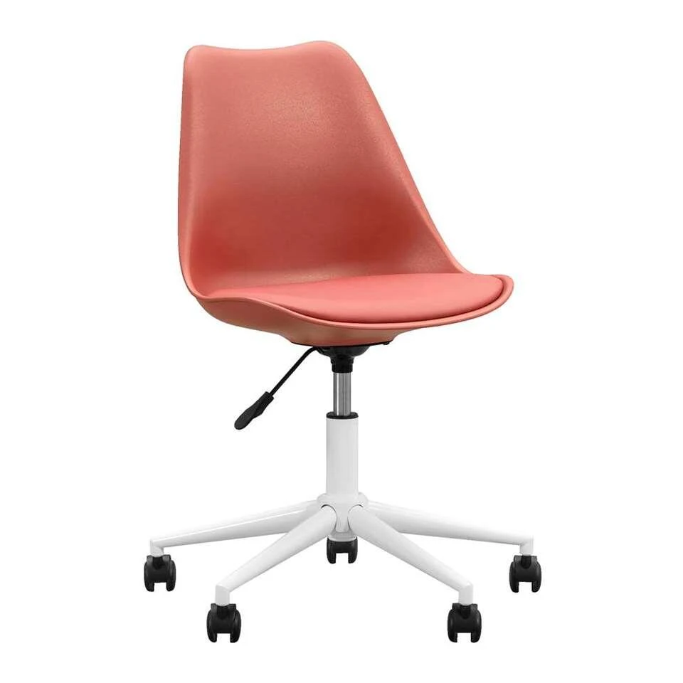 Bureaustoel Senja - Kunststof - Terra - Wit Metaal 4 Bureaustoel Senja - Kunststof - Terra - Wit Metaal - Afbeelding 2