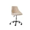Beliani Bureaustoel PARRISH - Beige Fluweel 1 Beliani Bureaustoel PARRISH - Beige Fluweel -Leen Bakker Winkel 1177051188
