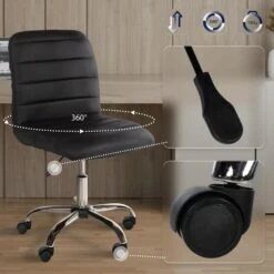 CLP Bureaustoel Redding Chroom Frame - Kunstleer - Bruin -Leen Bakker Winkel 11b4f57229cc47a382d0ae74036ec0d8