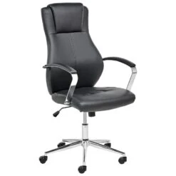 ADEPT - Bureaustoel - Zwart - Kunstleer -Leen Bakker Winkel 11f7b0be99c748c4a881feb165b483de