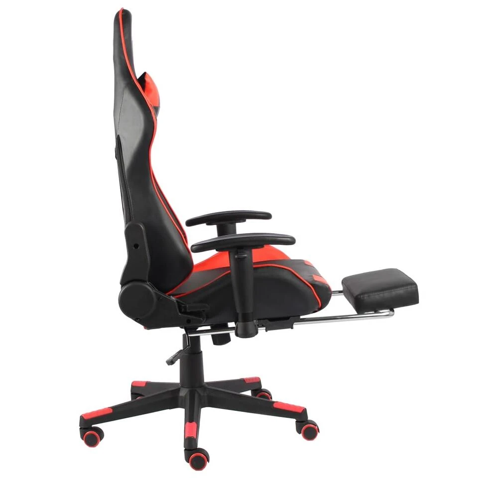 VidaXL - Gamingstoel - Rood - PVC 7 VidaXL - Gamingstoel - Rood - PVC - Afbeelding 5