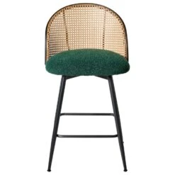 NATHAN - Barkruk Set Van 2 - Groen - 91 Cm - Bouclé -Leen Bakker Winkel 126c6ff1446741e587215e7ccb4b50c8