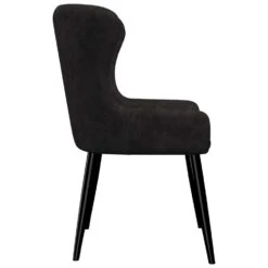 VidaXL Eetkamerstoelen 2 St Fluweel Zwart -Leen Bakker Winkel 1274480494 0103