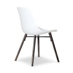Nolon Nena-Pip Eetkamerstoel Wit - Kunststof - Walnoot Poten -Leen Bakker Winkel 129d0f2f6b1846d28ed88ae04ff43b29