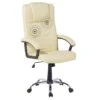 Beliani Bureaustoel COMFORT - Beige Kunstleer -Leen Bakker Winkel 1480745055