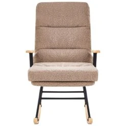 ESKELIN - Schommelstoel - Beige - Bouclé -Leen Bakker Winkel 1549c6fb1bea4483a44484b08ca87fdf