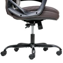 PROUD - Bureaustoel - Donkerbruin - Kunstleer -Leen Bakker Winkel 155b3e3b72db466daa3bf22670d13fed