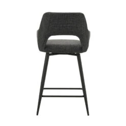 Barkruk Skye Draaibaar Met Armleuning Zwart - Zithoogte 66,50 Cm - Stof - Zwart 18 Barkruk Skye Draaibaar Met Armleuning Zwart - Zithoogte 66,50 Cm - Stof - Zwart -Leen Bakker Winkel 16184772874a48cf8b2a4c875695c34e