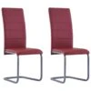 VidaXL Eetkamerstoelen 2 St Kunstleer Rood -Leen Bakker Winkel 1687115607