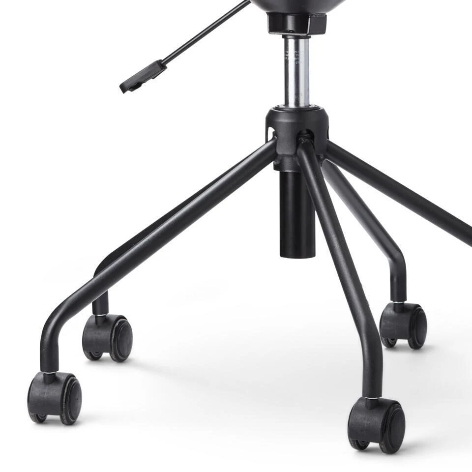 Nolon Nout-Liz Bureaustoel Wit - Zacht Groen Kussen - Zwart Onderstel 7 Nolon Nout-Liz Bureaustoel Wit - Zacht Groen Kussen - Zwart Onderstel - Afbeelding 5