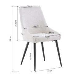 Furnihaus Eetkamerstoelen Set Van 4 Oscar Boucle Beige -Leen Bakker Winkel 173be9e1cd23473e8e353fb5c5fbf2bb