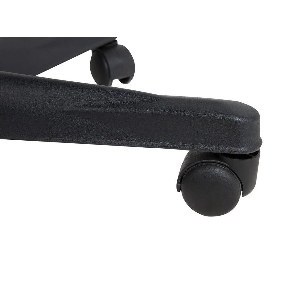 Beliani Bureaustoel DELUXE - Zwart Kunstleer 4 Beliani Bureaustoel DELUXE - Zwart Kunstleer - Afbeelding 2