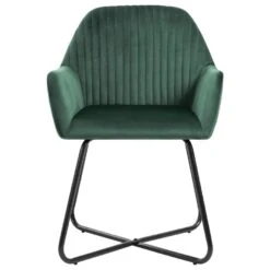 VidaXL Eetkamerstoelen 2 St Fluweel Groen 9 VidaXL Eetkamerstoelen 2 St Fluweel Groen -Leen Bakker Winkel 1797686910 0103