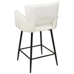 SANILAC - Barkruk Set Van 2 - Wit - Fluweel -Leen Bakker Winkel 187630f05679491f95149402b8157c41