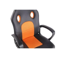 CLP Bureaustoel Elbing Zwart Frame - Kunstleer - Zwart/oranje -Leen Bakker Winkel 1883f921ba474202bb4b2be71422b9f0