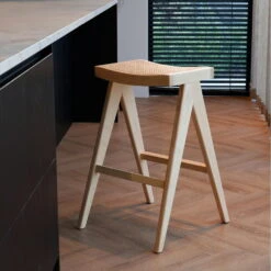 Barkruk Naturel Rotan - Zithoogte 75cm - 45x32x75cm - Jules - Set Van 2 -Leen Bakker Winkel 19bb34cf5a9f4ed0923c56be9d3f0ba5