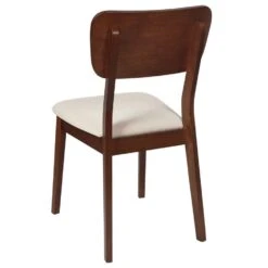 MINIER - Eetkamerstoel Set Van 2 - Lichtbeige - Hout -Leen Bakker Winkel 1bfe2776d26a45c380eca28b9a07ecbb