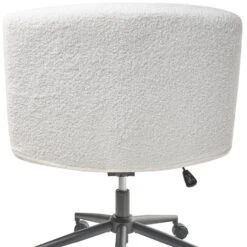 CATLIN - Bureaustoel - Wit - Bouclé -Leen Bakker Winkel 1cae4392e8dc48159a1b55152150dc28