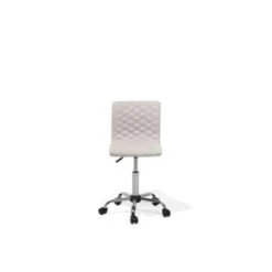 Beliani Bureaustoel ORLANDO - Beige Polyester 8 Beliani Bureaustoel ORLANDO - Beige Polyester -Leen Bakker Winkel 1d12b4e2e56e4780a480eea8c39db1ea