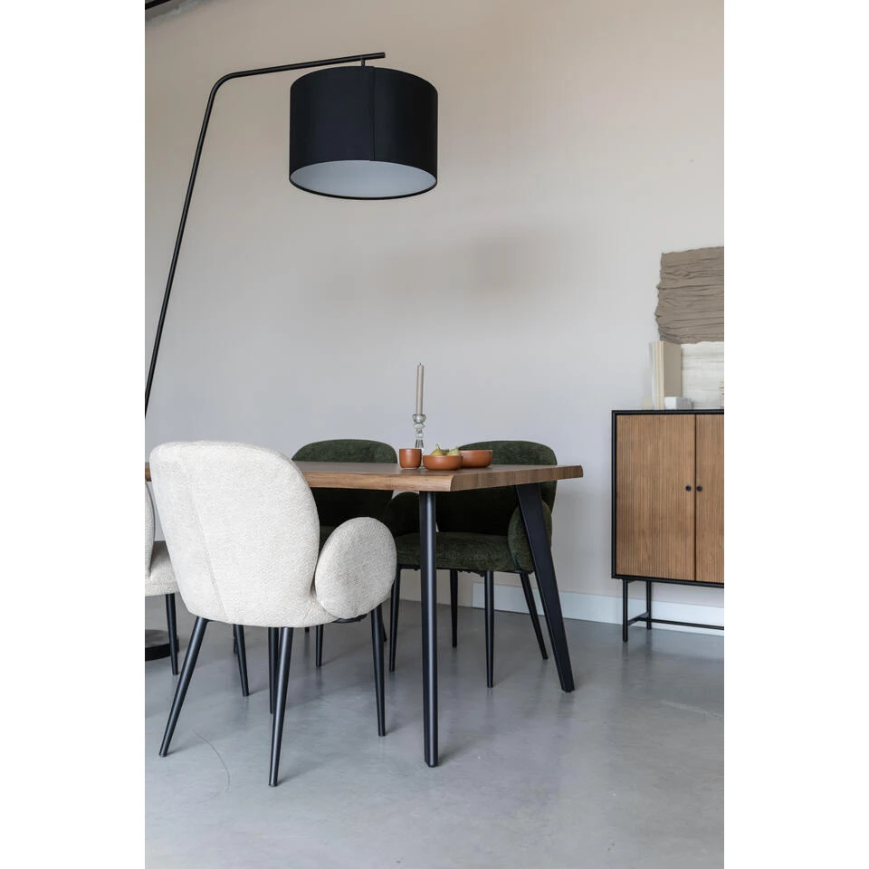 Housecraft Living Alaz Eetkamerstoel Groen - Set Van 2 4 Housecraft Living Alaz Eetkamerstoel Groen - Set Van 2 - Afbeelding 2