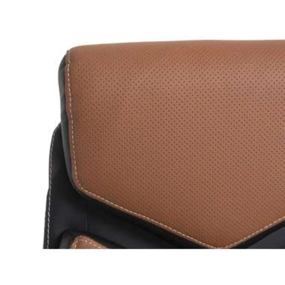 Beliani Bureaustoel FORMULA - Bruin Polyester 6 Beliani Bureaustoel FORMULA - Bruin Polyester - Afbeelding 4