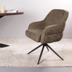 DS4U - Loisa Armstoel Terugdraai - Groen -Leen Bakker Winkel 1f0bc0594a474ffb93cb9eeeca5c939e