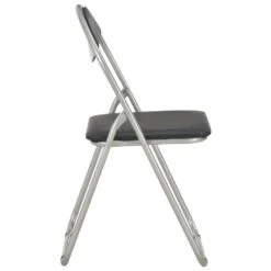 VidaXL Eetkamerstoelen Inklapbaar 2 St Kunstleer Zwart -Leen Bakker Winkel 22164119ed79442a9038f575af0e95e6