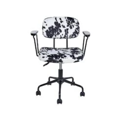 Beliani Bureaustoel ALGERITA - Zwart/Wit Fluweel 9 Beliani Bureaustoel ALGERITA - Zwart/Wit Fluweel -Leen Bakker Winkel 22405aae81ef4d06b035497a06ce8854