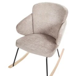 VIKEN - Schommelstoel - Taupe - Polyester -Leen Bakker Winkel 224e2fdd82de4130b9d51e0fcc4d8e88