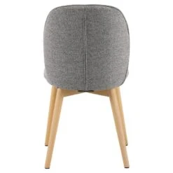 Eetkamerstoel Grijs - Zithoogte 50cm - Sterridge Monza - Set Van 2 -Leen Bakker Winkel 22560c45482f4c278a7683639e23f4ab