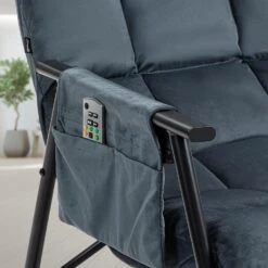 CLP Schommelstoel Cathy Fluweel - Donkergrijs -Leen Bakker Winkel 22e03aa8d7e2439485fb7aaa708da315