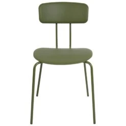 SIBLEY - Eetkamerstoel Set Van 2 - Groen - Synthetisch Materiaal -Leen Bakker Winkel 244c32a8f4824e9780939dbddffb6e38