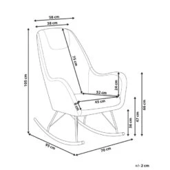 GULSELE - Schommelstoel - Gebroken Wit - Bouclé -Leen Bakker Winkel 247971d107ae4ec7b73cc79cfca485a7 1