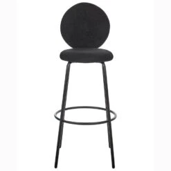 EMERY - Barkruk Set Van 2 - Zwart - Bouclé -Leen Bakker Winkel 279d6e46327a4894ad9f61c26b7b0c86