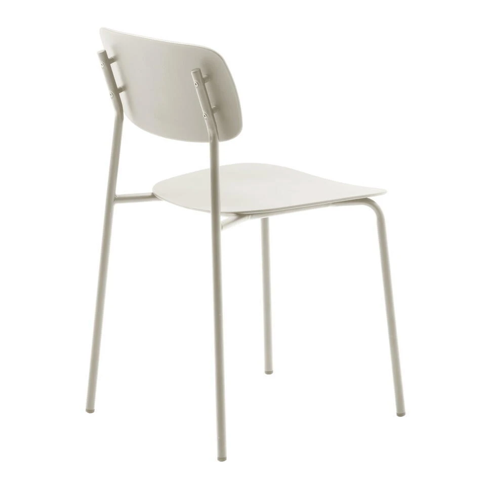 Eetkamerstoel Greige - Zithoogte 46cm - Kirkland - Set Van 4 6 Eetkamerstoel Greige - Zithoogte 46cm - Kirkland - Set Van 4 - Afbeelding 4