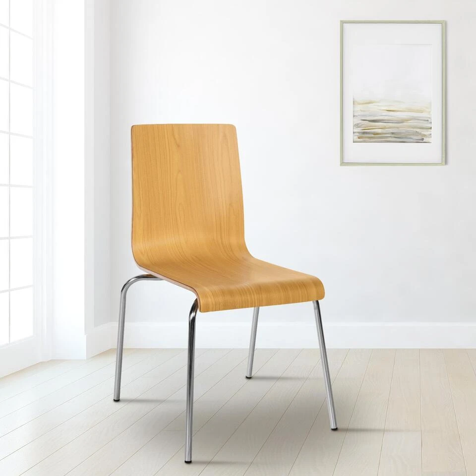 CLP Eetkamerstoel Gahanna Hout - Natura 5 CLP Eetkamerstoel Gahanna Hout - Natura - Afbeelding 3