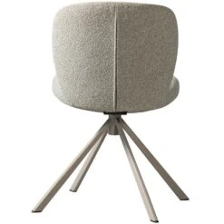 WOOOD Femke Eetkamerstoelen - Bouclé - Naturel - Set Van 2 -Leen Bakker Winkel 29b7a0076abf4d24a2a2f75b6a66525b