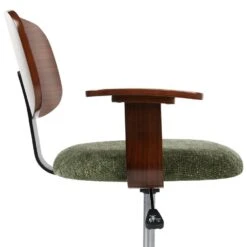 GUNNISON - Bureaustoel - Donkerhout/Groen - Chenille -Leen Bakker Winkel 29cee72cc6b44effa47aa637759ef84d