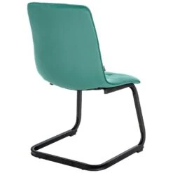 CLP Eetkamerstoel Vermont Mat Zwart Frame - Metaal - Groen -Leen Bakker Winkel 29ec06e2429f4b549bb255291ddcd437