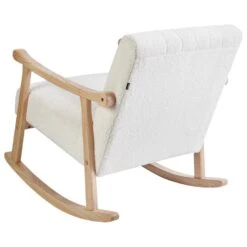 LEKNES - Schommelstoel - Gebroken Wit - Bouclé -Leen Bakker Winkel 2b49038e8ea741b7924b0782ef79aeee