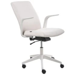 CAPTAIN - Bureaustoel - Lichtbeige - Polyester -Leen Bakker Winkel 2c10917118b54e54999c8988a39635b4