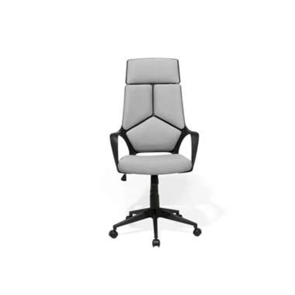 Beliani Bureaustoel DELIGHT - Zwart Polyester 5 Beliani Bureaustoel DELIGHT - Zwart Polyester - Afbeelding 3