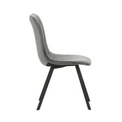 Eetkamerstoel Jimmy Velvet Antraciet - Stof - Grijs -Leen Bakker Winkel 2dd14b203dbc4d8ea57c23feba5ece80