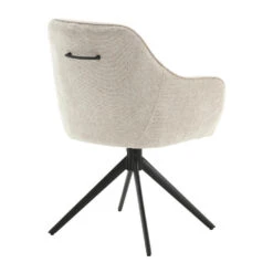 Livingfurn - Eetkamerstoel Thomas Toffee - Beige - Stof - Set Van 2 -Leen Bakker Winkel 2fb9b4d5006b4e62b9c98923dfa8af47